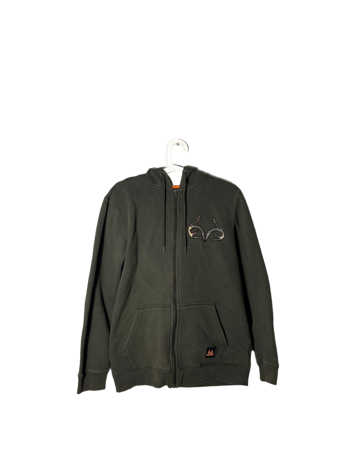 Real tree zip up sweater